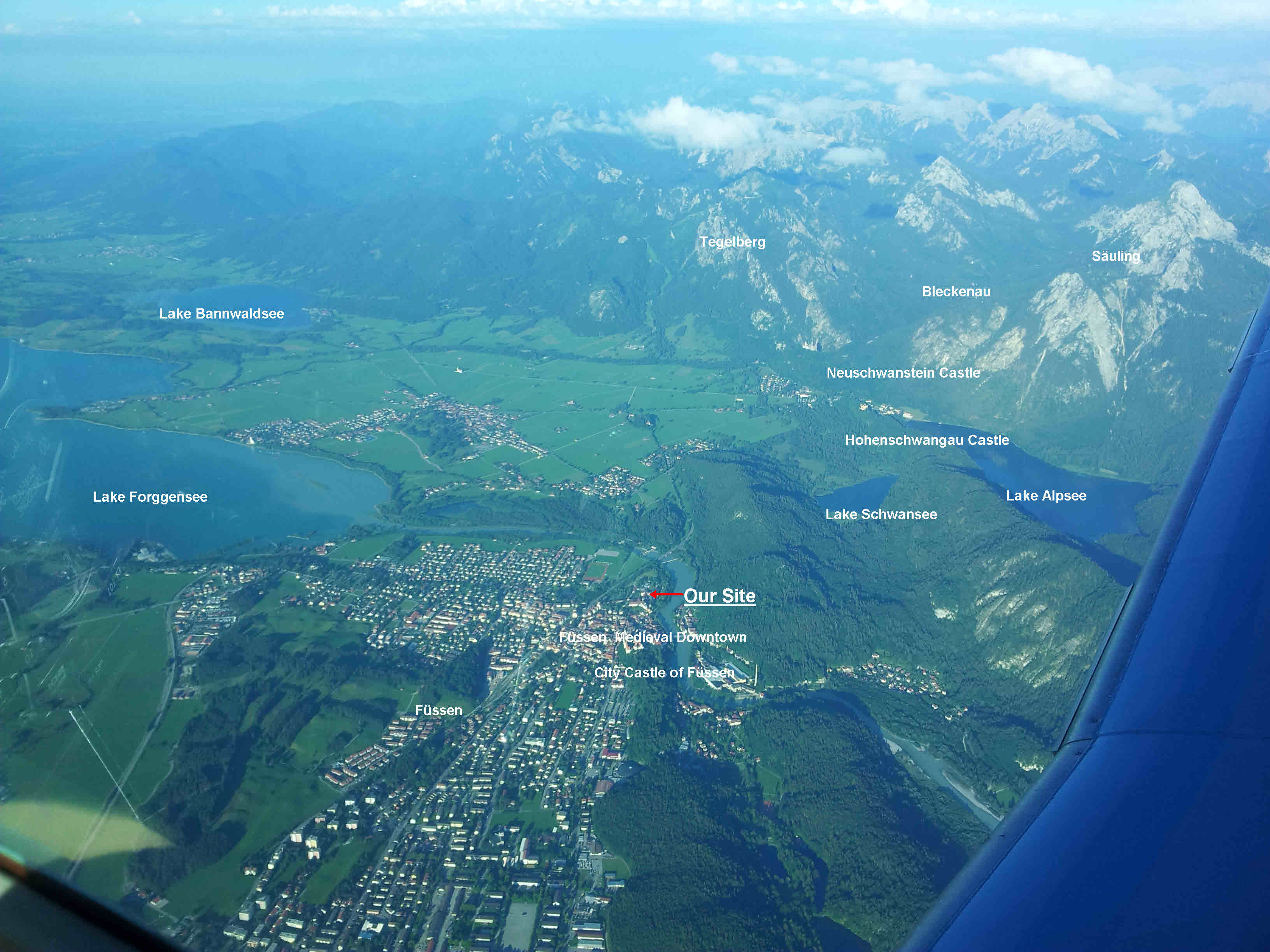 Bird Eyes View of F�ssen
