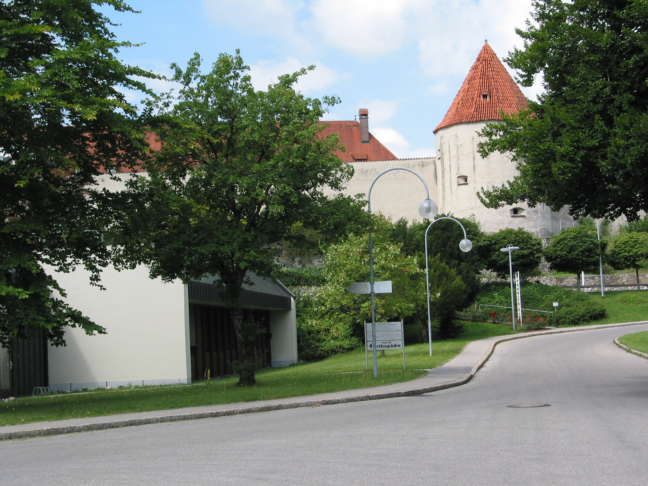 The old city wall in front of the north entrance